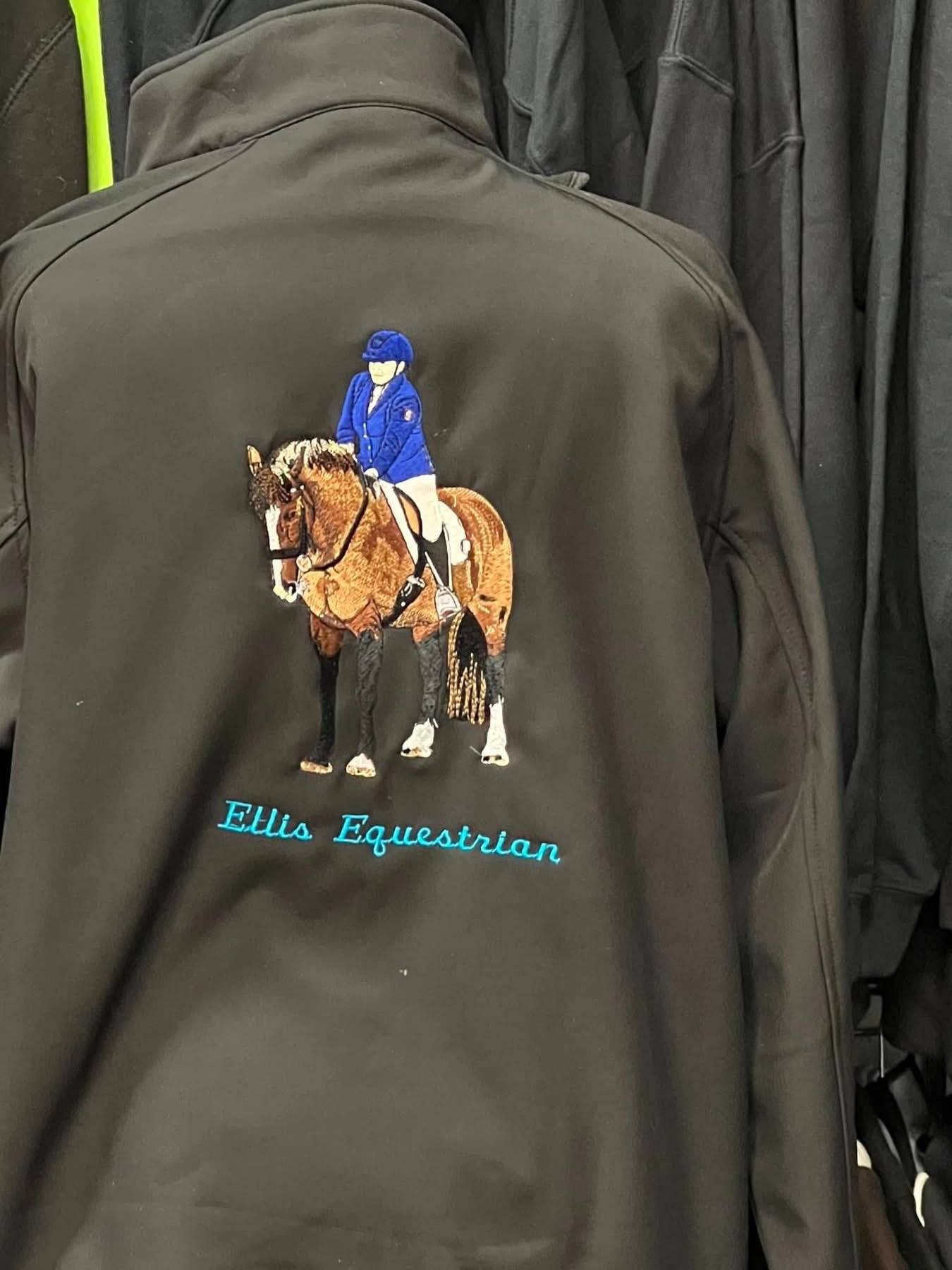 Embroidered Waterproof Jacket with Photo