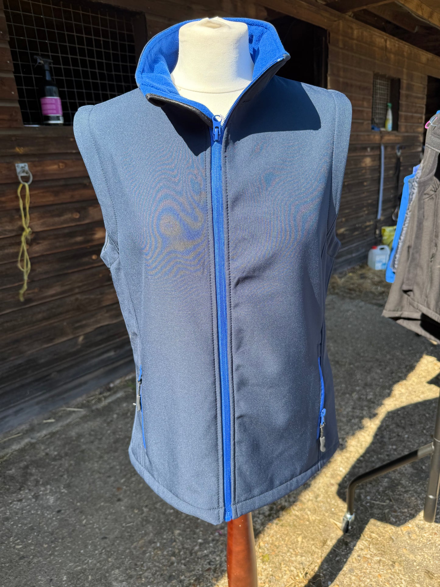 Navy/royal Softshell Gillet