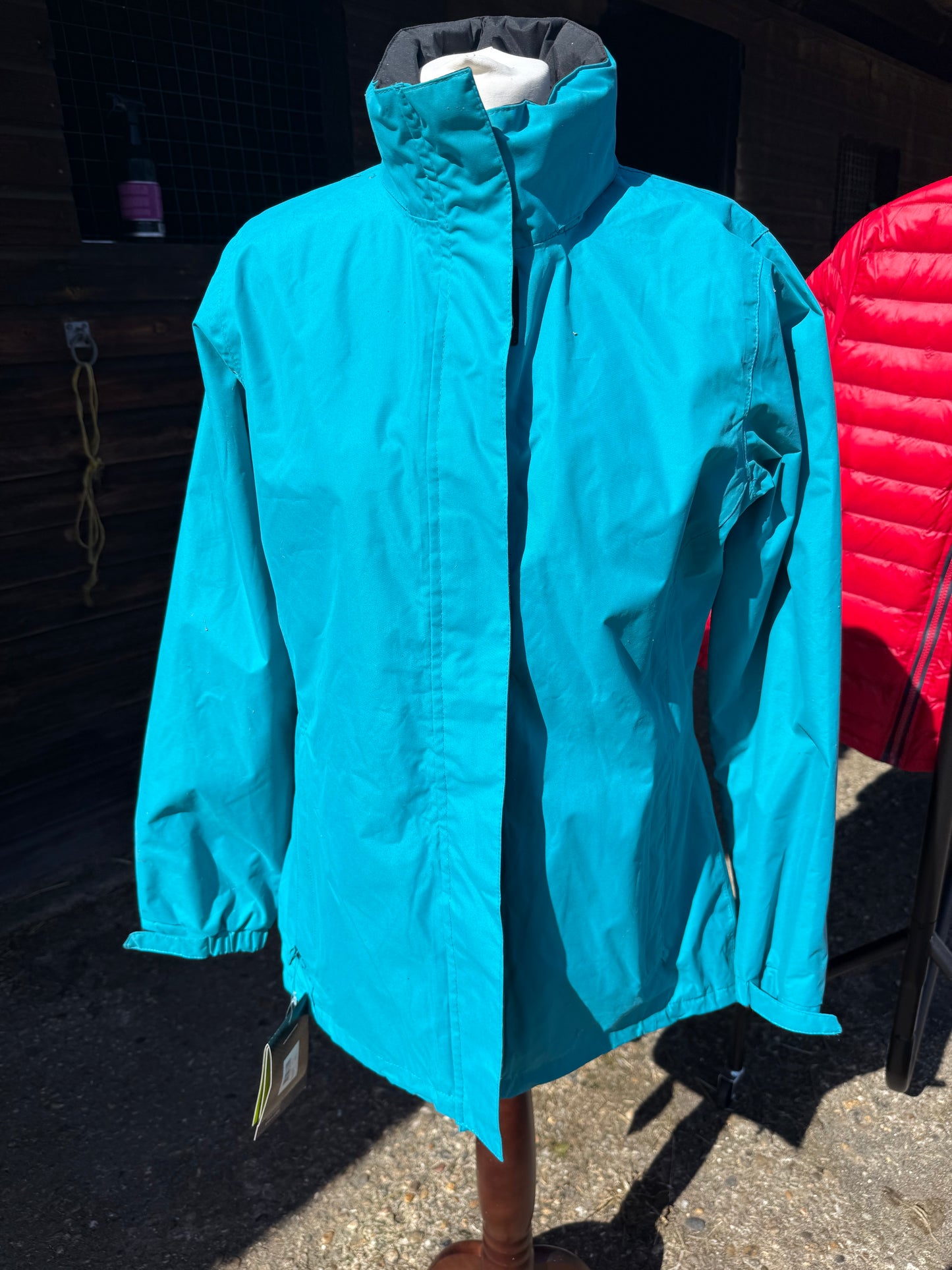 Teal waterproof breatheable jacket