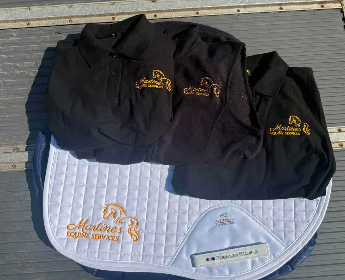 Saddlepad and Gillet set with 2 x free polo shirts