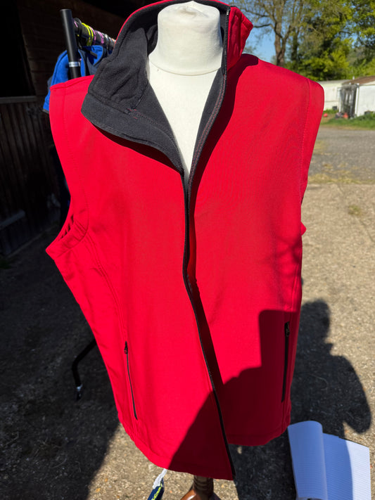 Red/black Softshell Gillet