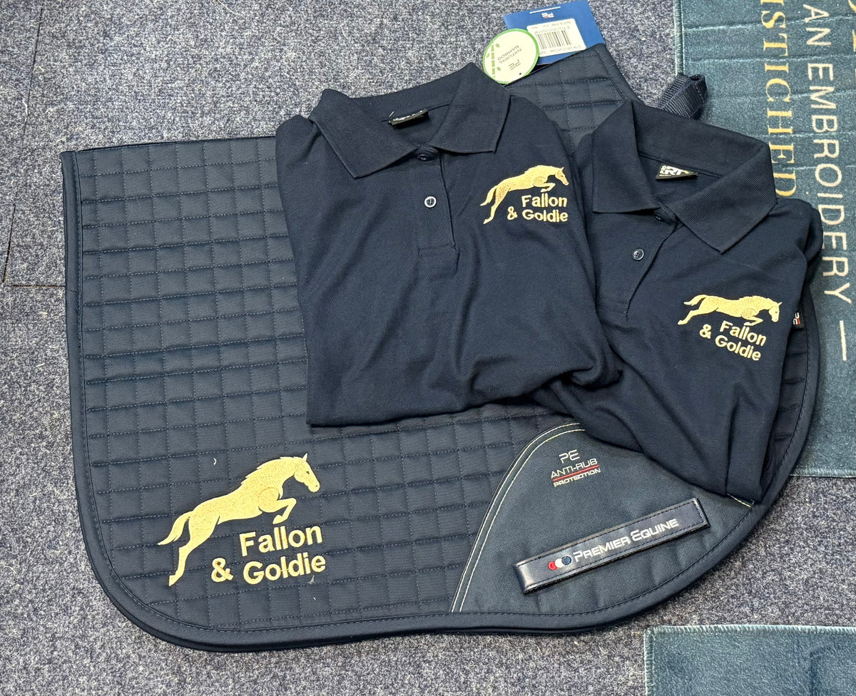 Saddlepad and Gillet set with 2 x free polo shirts