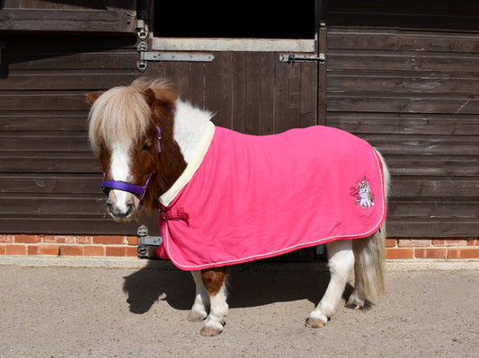 Rhinegold Unicorn Mini Embroidered Fleece Rug
