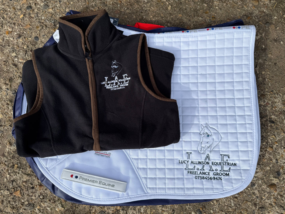Saddlepad and Gillet set with 2 x free polo shirts
