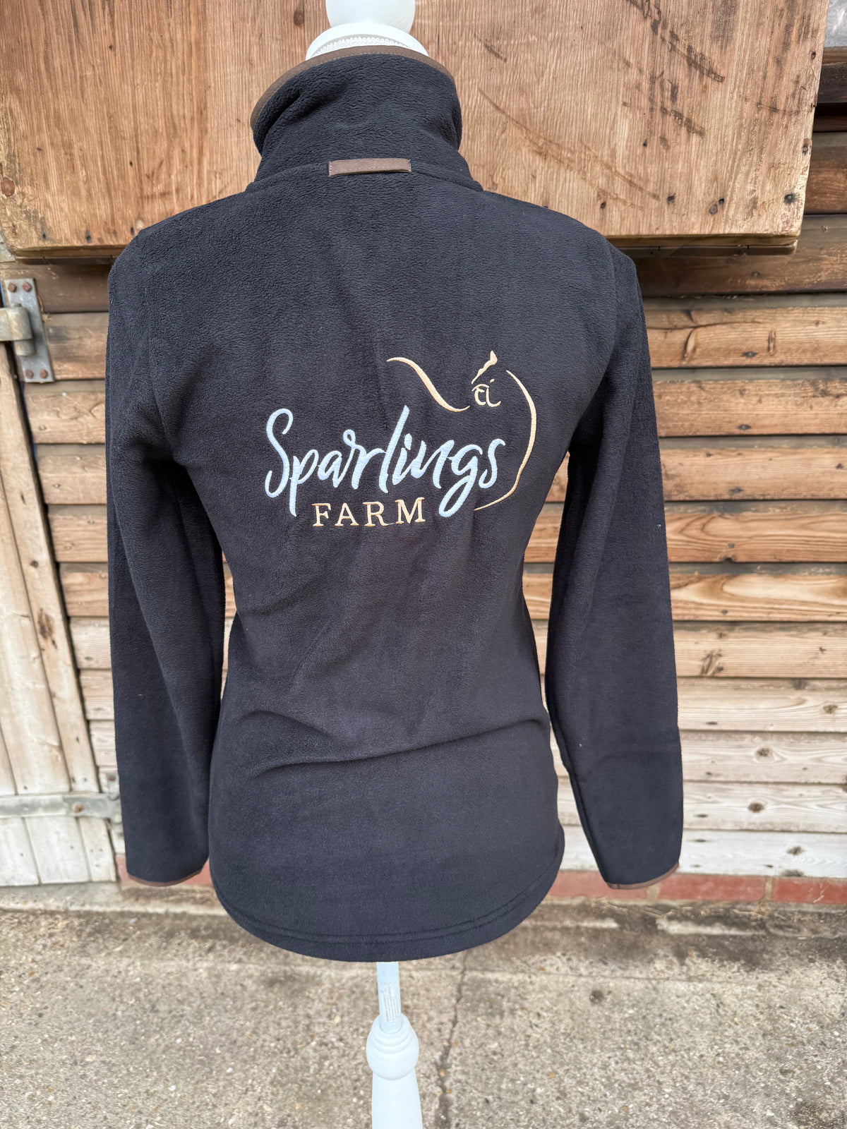 Premier Ladies Artisan Fleece Jacket - Black/brown