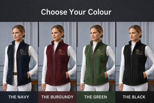 Fleece Gillet with left chest and back embroidery