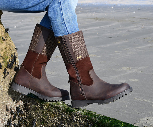 Albany Tweed Waterproof Country Boots WATERPROOF RIVERSIDE COLLECTION