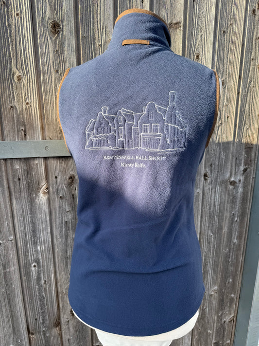 Premier Ladies Artisan Fleece Gilet - Navy/brown