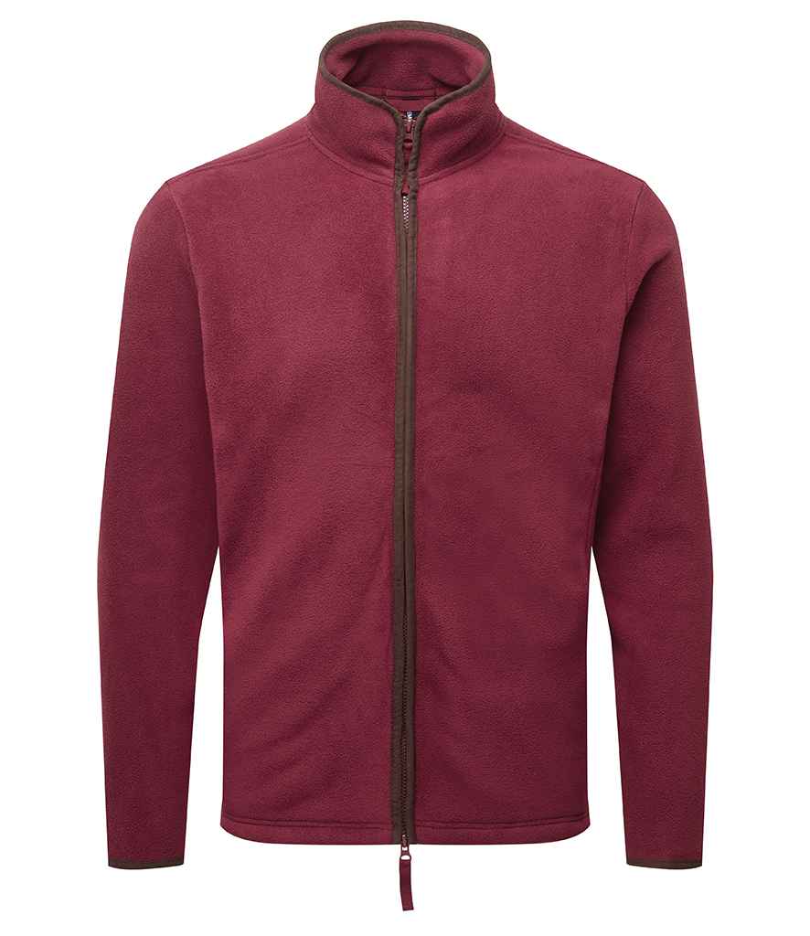 Premier Artisan Fleece Gilet - Men/Unisex - Burgundy/brown