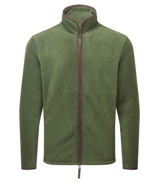 Premier Mens Artisan Fleece Jacket - Green/Brown