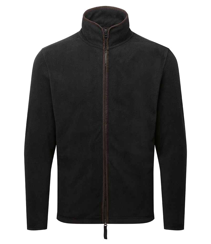 Premier Artisan Fleece Gilet - Men/Unisex - Black/brown