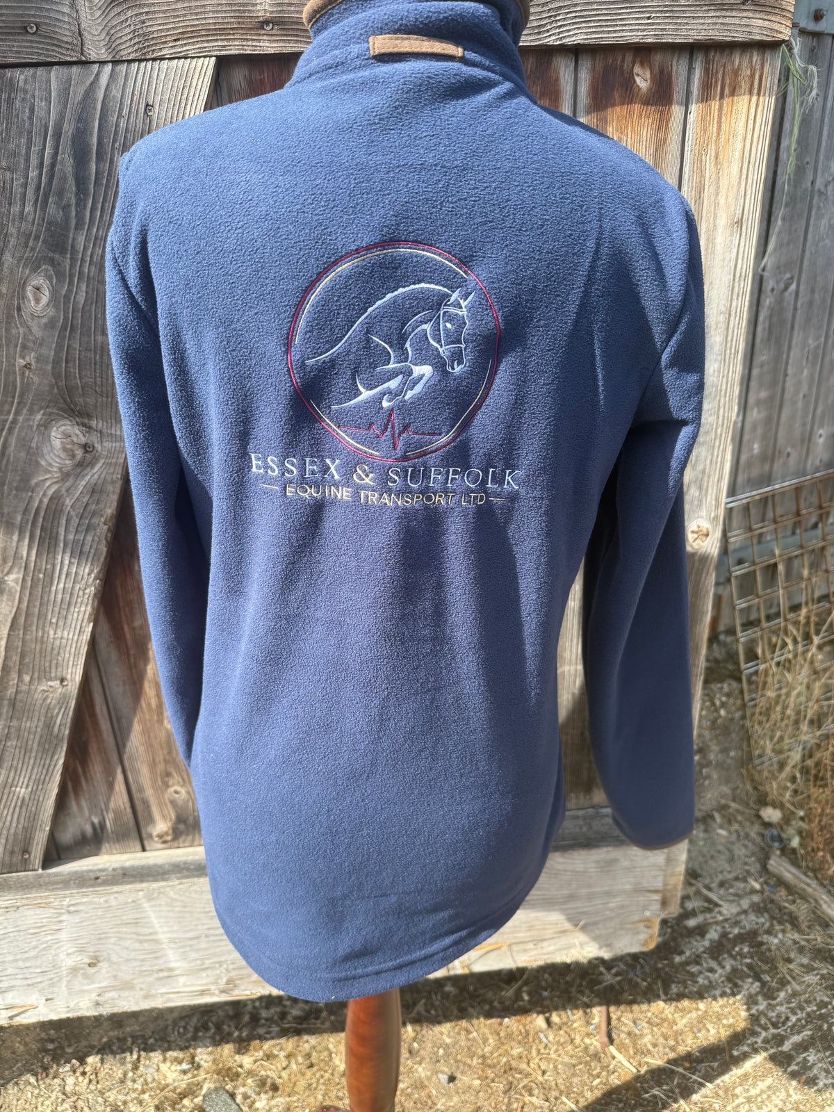 Premier Ladies Artisan Fleece Jacket - Navy/Bown