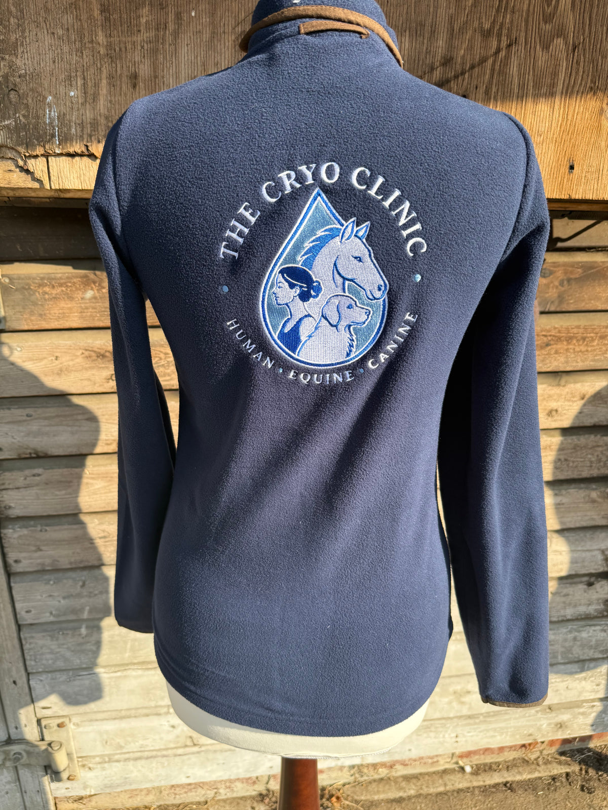 Premier Ladies Artisan Fleece Jacket - Navy/Bown