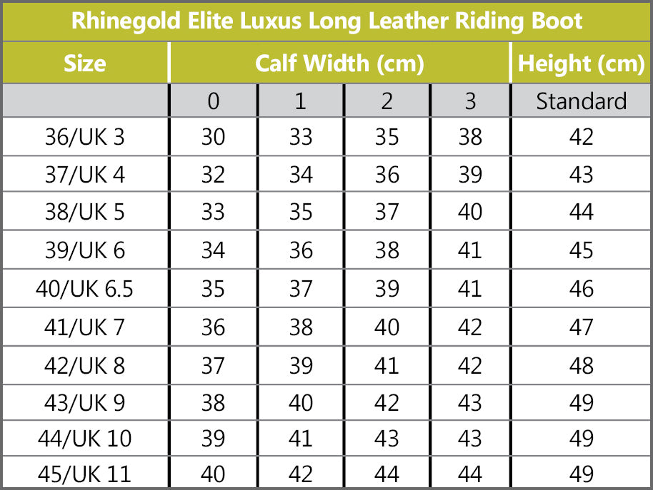 Rhinegold Elite Luxus Leather Riding Boots